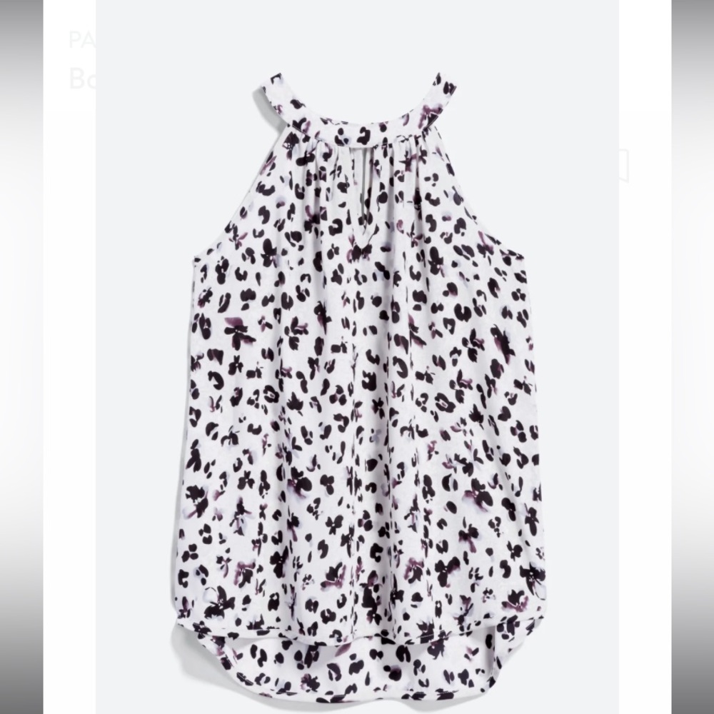 Black keyhole halter blouse small